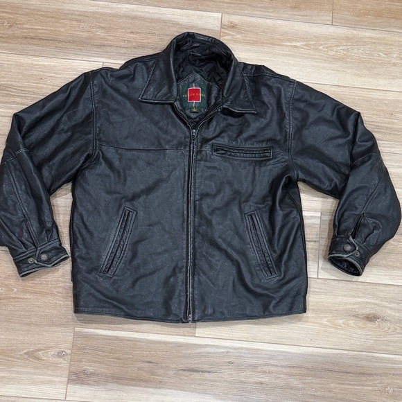 William Barry Black Leather Jacket - Picture 1 of 10